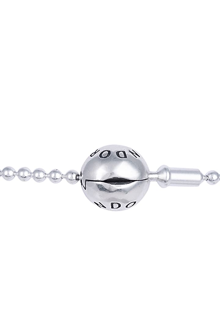 White Finish CZ Bracelet In Sterling Silver by TOUCH925 at Pernia's Pop Up Shop