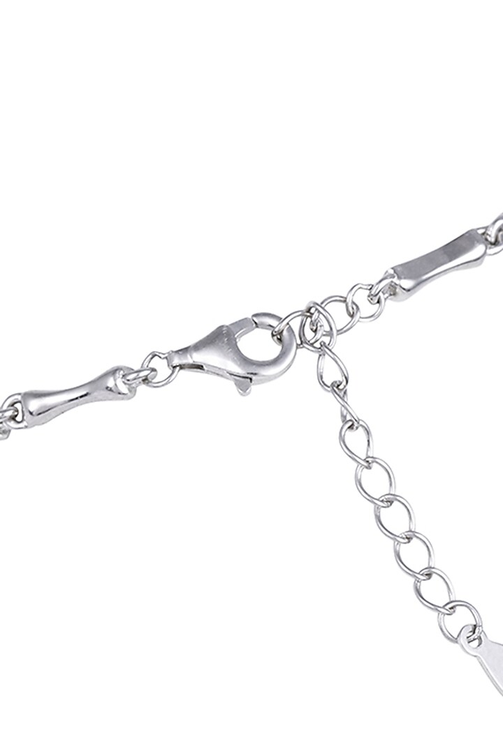 White Finish Zircon Bracelet In Sterling Silver by TOUCH925 at Pernia's Pop Up Shop