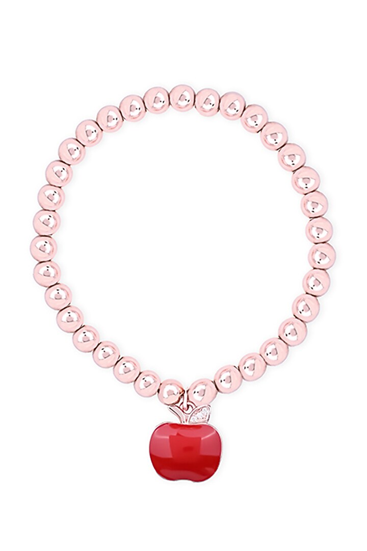 Rose Gold Finish Zircon Bracelet In Sterling Silver by TOUCH925 at Pernia's Pop Up Shop
