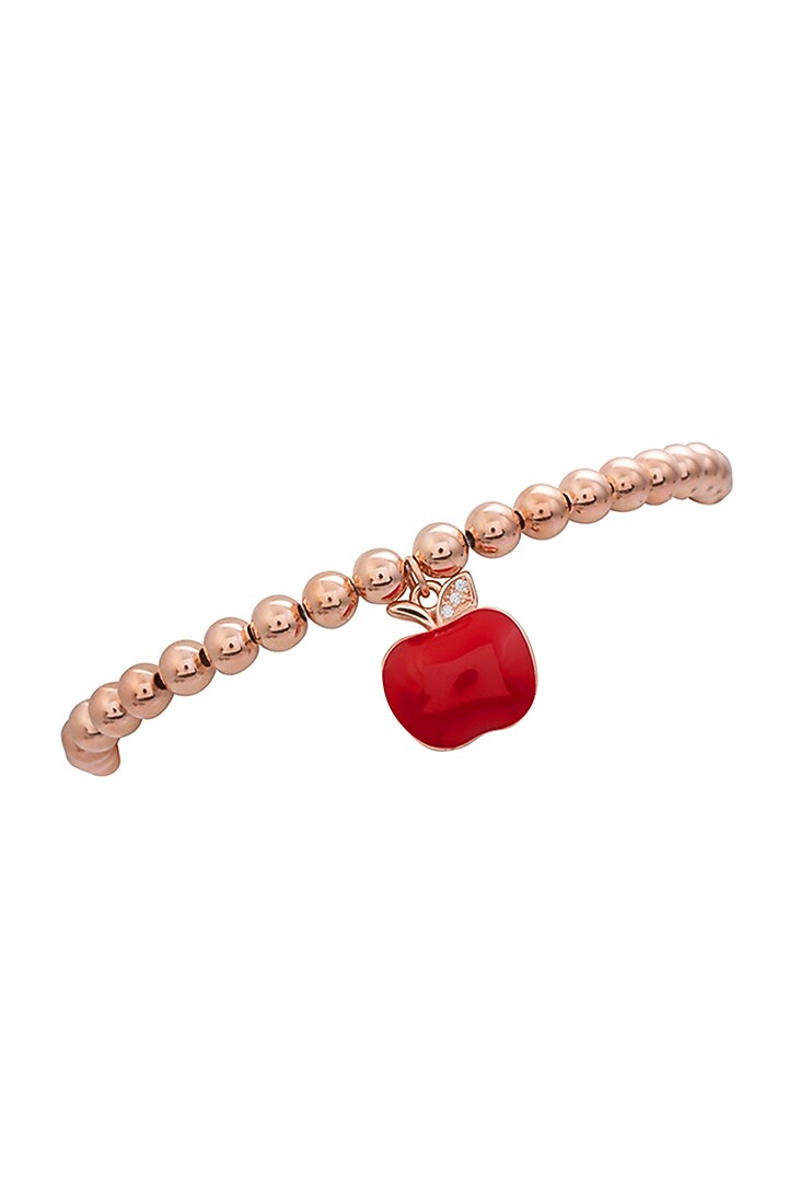 Rose Gold Finish Zircon Bracelet In Sterling Silver by TOUCH925 at Pernia's Pop Up Shop