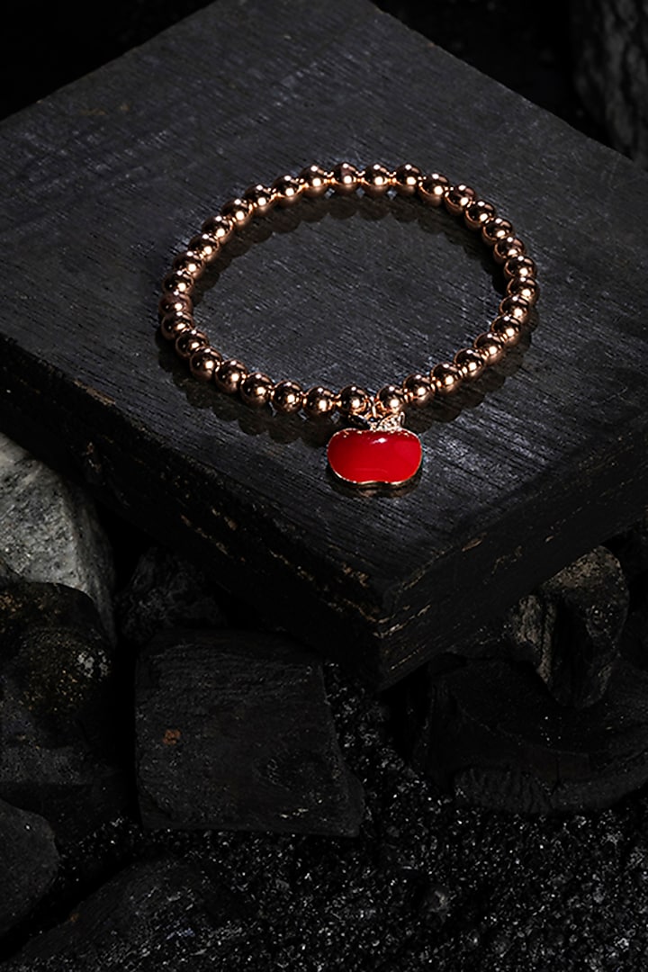 Rose Gold Finish Zircon Bracelet In Sterling Silver by TOUCH925 at Pernia's Pop Up Shop