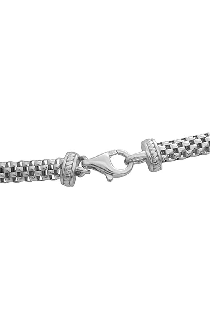 White Finish Zircon Bracelet In Sterling Silver by TOUCH925 at Pernia's Pop Up Shop
