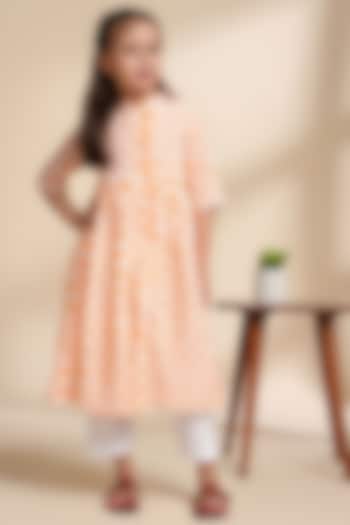 Chrome-Colored Cotton Cape Set For Girls by THE COTTON STAPLE at Pernia's Pop Up Shop