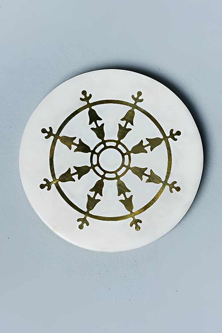 White Opulence Marble Coasters (Set of 2) by Cosy Dwellings at Pernia's Pop Up Shop