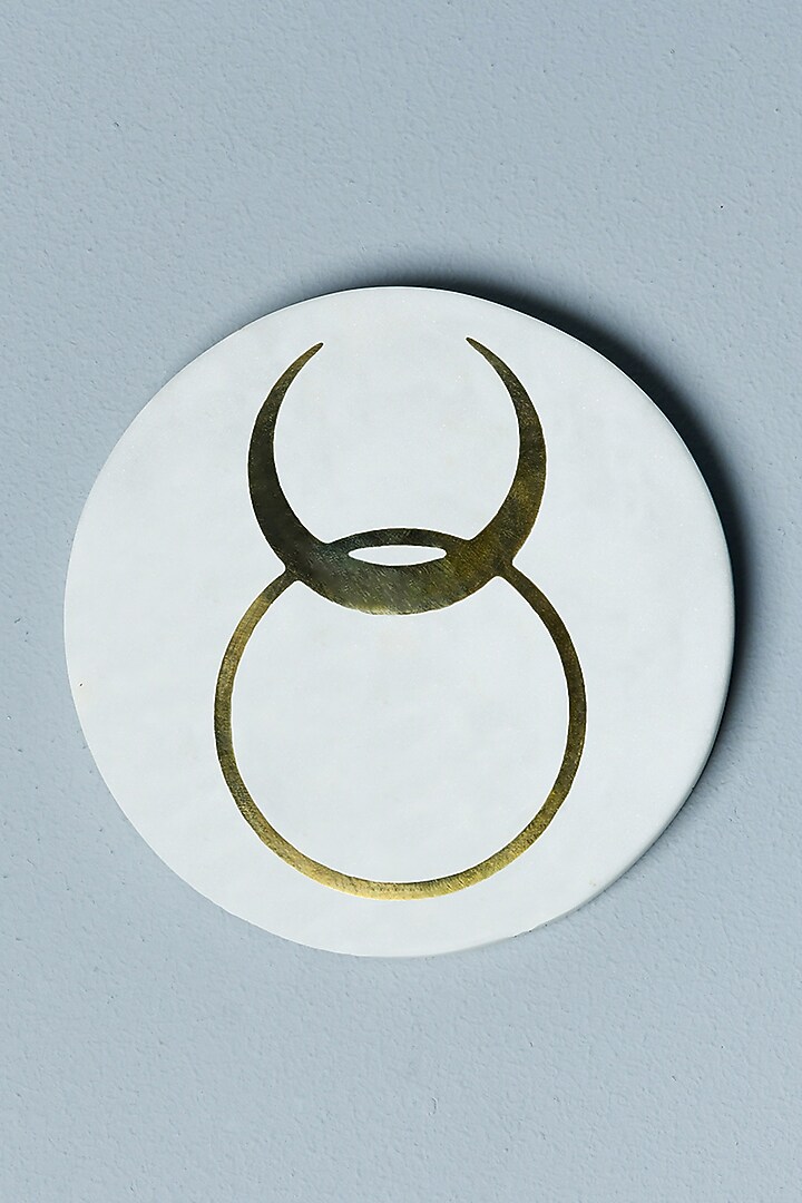White Divine Marble Coasters (Set of 2) by Cosy Dwellings at Pernia's Pop Up Shop