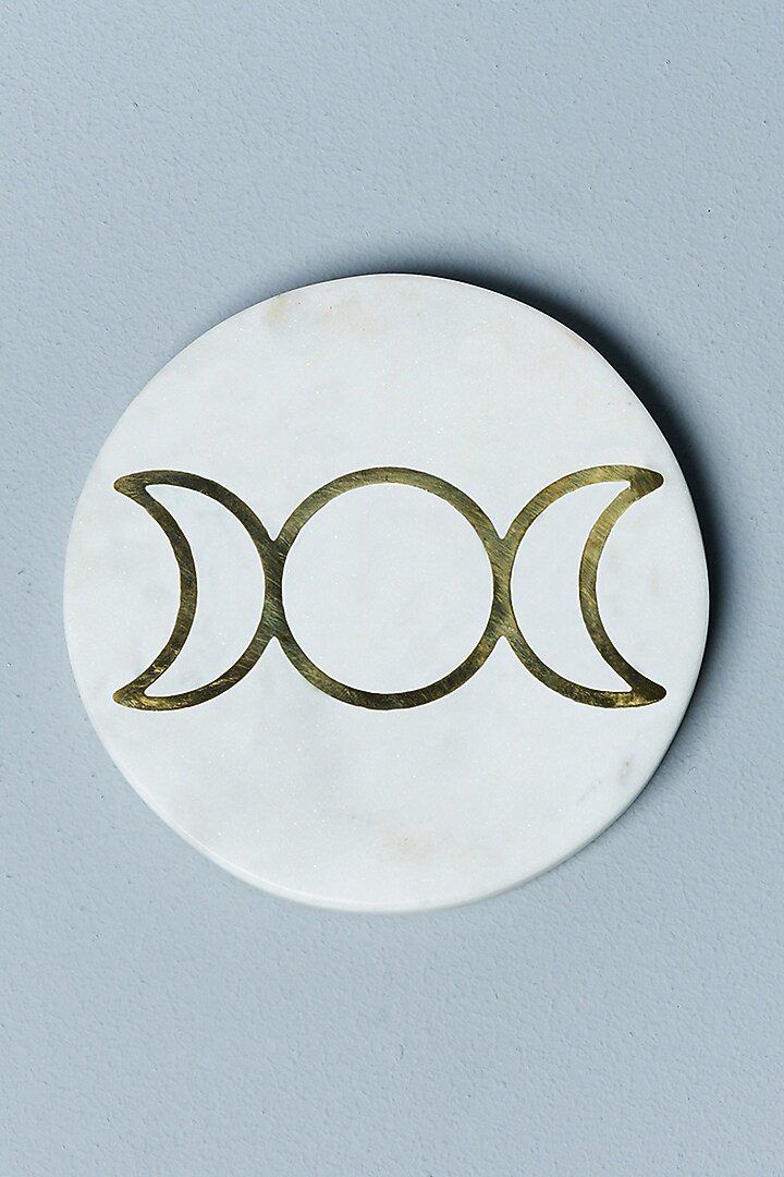 White Divine Marble Coasters (Set of 2) by Cosy Dwellings at Pernia's Pop Up Shop