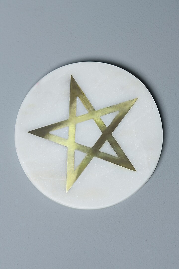 White Regenaration Marble Coasters (Set of 2) by Cosy Dwellings at Pernia's Pop Up Shop