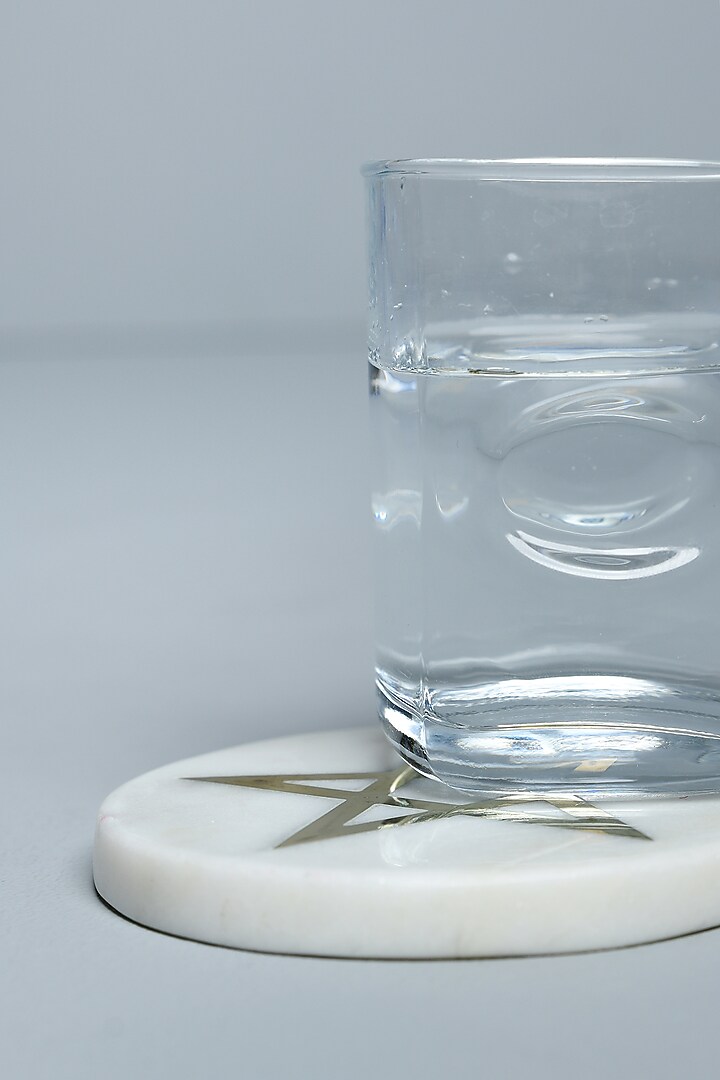 White Regenaration Marble Coasters (Set of 2) by Cosy Dwellings at Pernia's Pop Up Shop