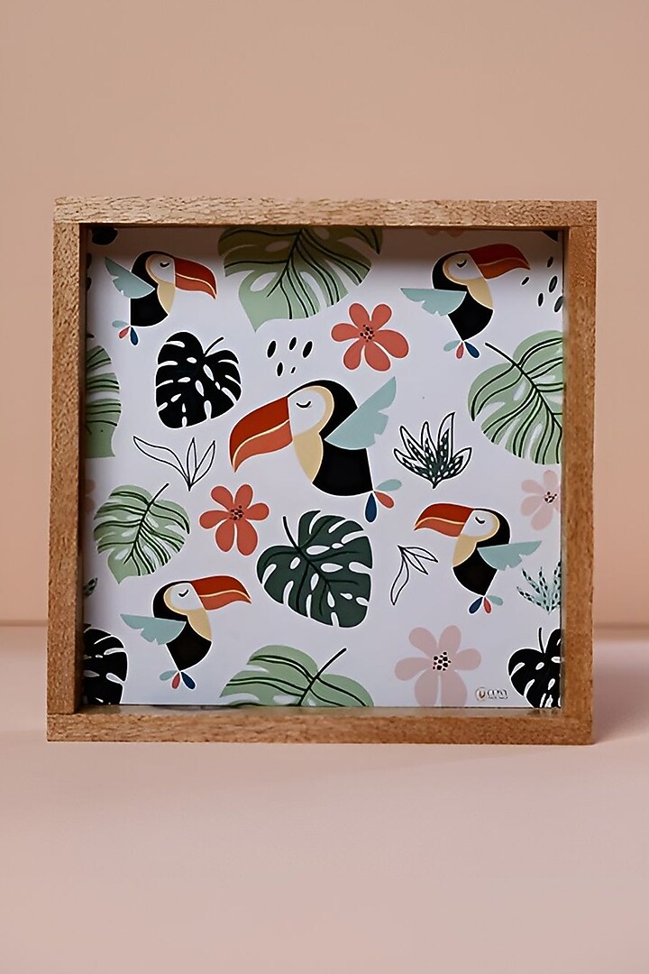 Multi-Coloured Mediterranean Wooden Serving Tray by Cosy Dwellings at Pernia's Pop Up Shop
