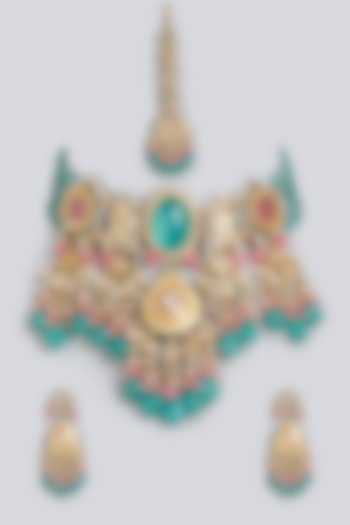 Long Necklace Set Kundan Rani Haar Design New Gold Finish Kundan