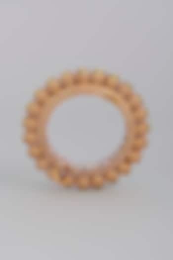 Gold Finish Meenakari Bangle by Tad Accessories at Pernia's Pop Up Shop