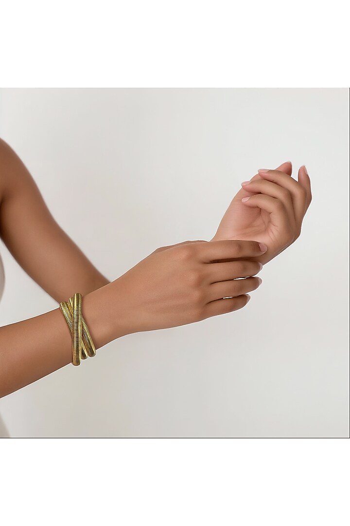 Gold Finish Tarnish Free Bracelet by Tad Accessories at Pernia's Pop Up Shop