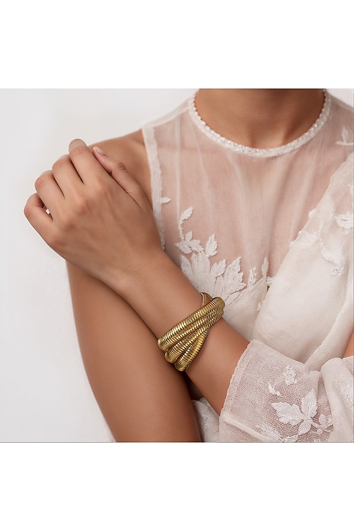 Gold Finish Tarnish Free Bracelet by Tad Accessories at Pernia's Pop Up Shop