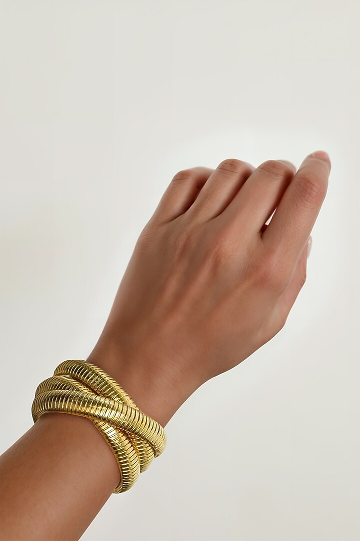 Gold Finish Tarnish Free Bracelet by Tad Accessories at Pernia's Pop Up Shop