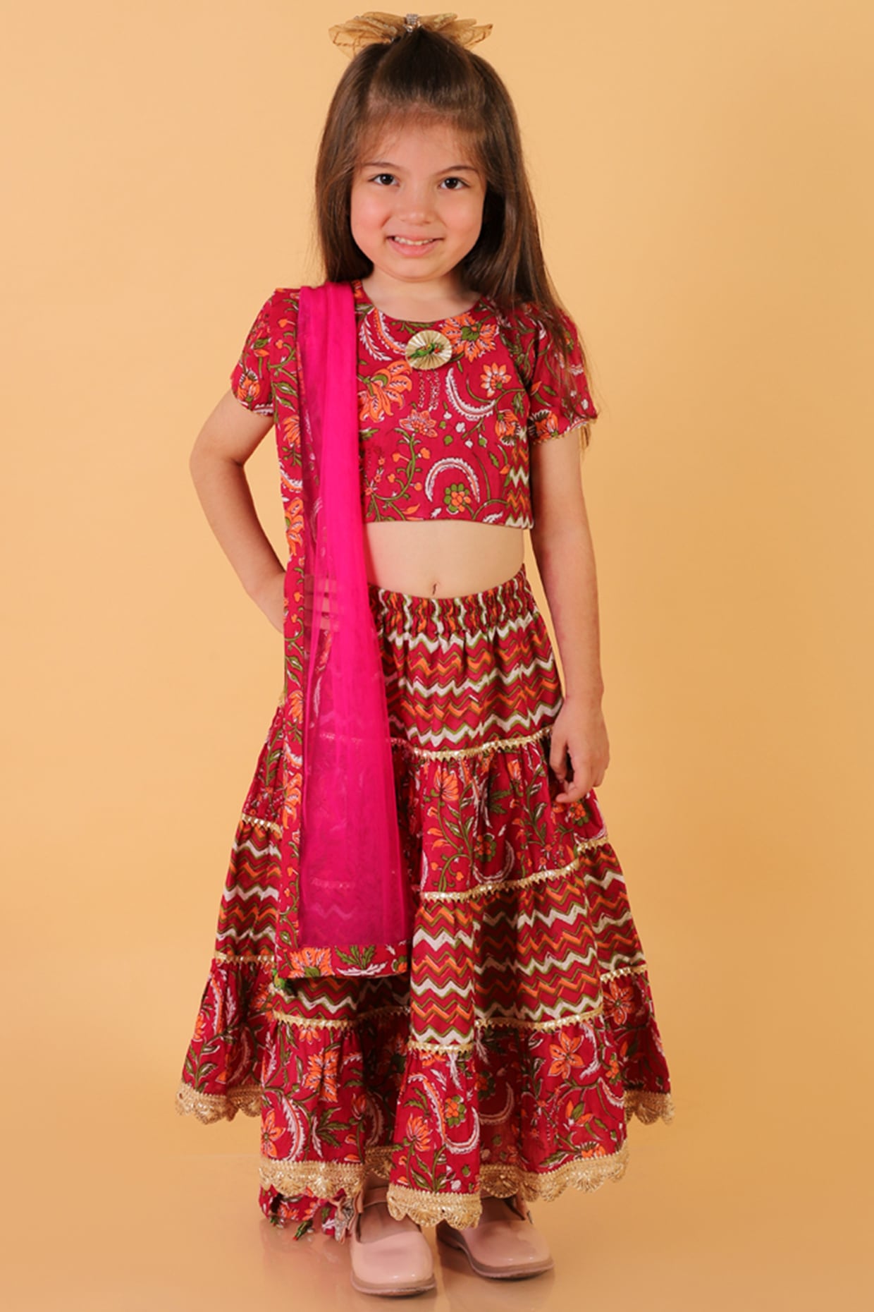 Ethnic Wear Kids Festival Dress,Girl Lehenga Choli,Designer Indian Pavada  Pattu | eBay