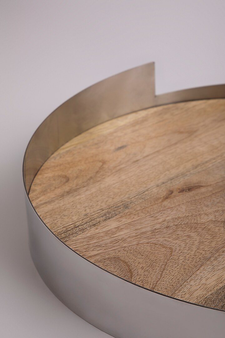 Mango Wood Slope Tray & Mini Spoon Set (Set of 13) by Tessera at Pernia's Pop Up Shop