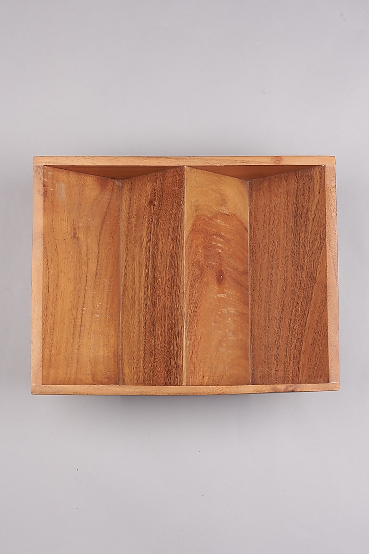 Brown Natural Wood Small Tray (Set of 2) by Tessera at Pernia's Pop Up Shop