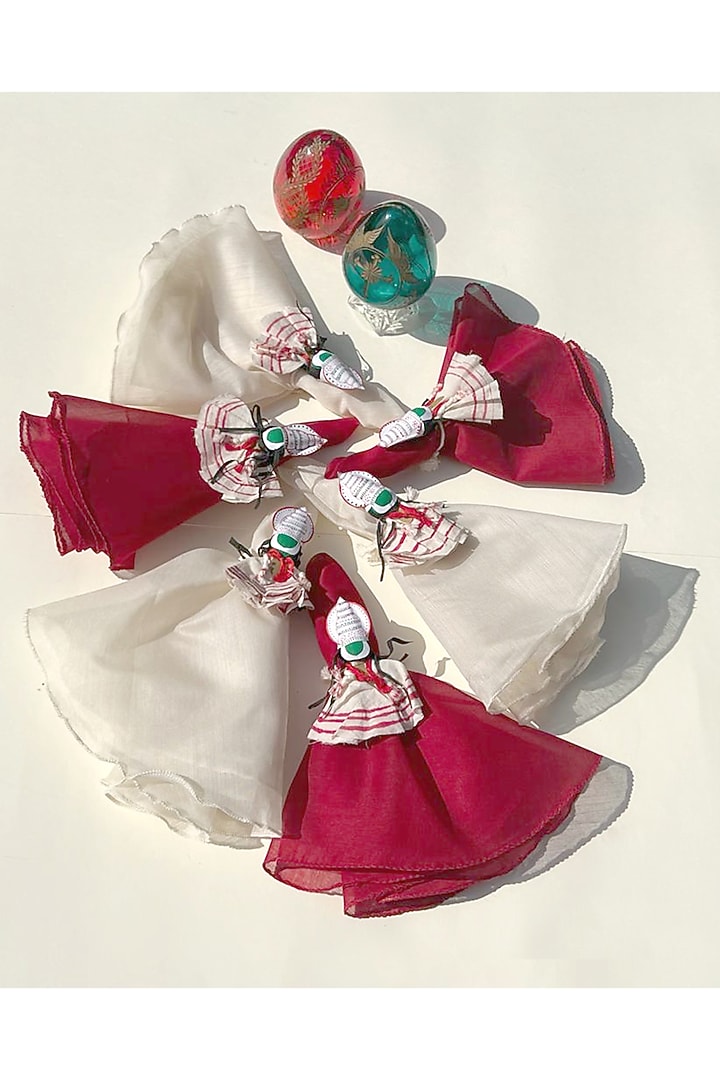 Handmade Kathakali Doll Tie-Ups (Set of 6) by Tessera at Pernia's Pop Up Shop