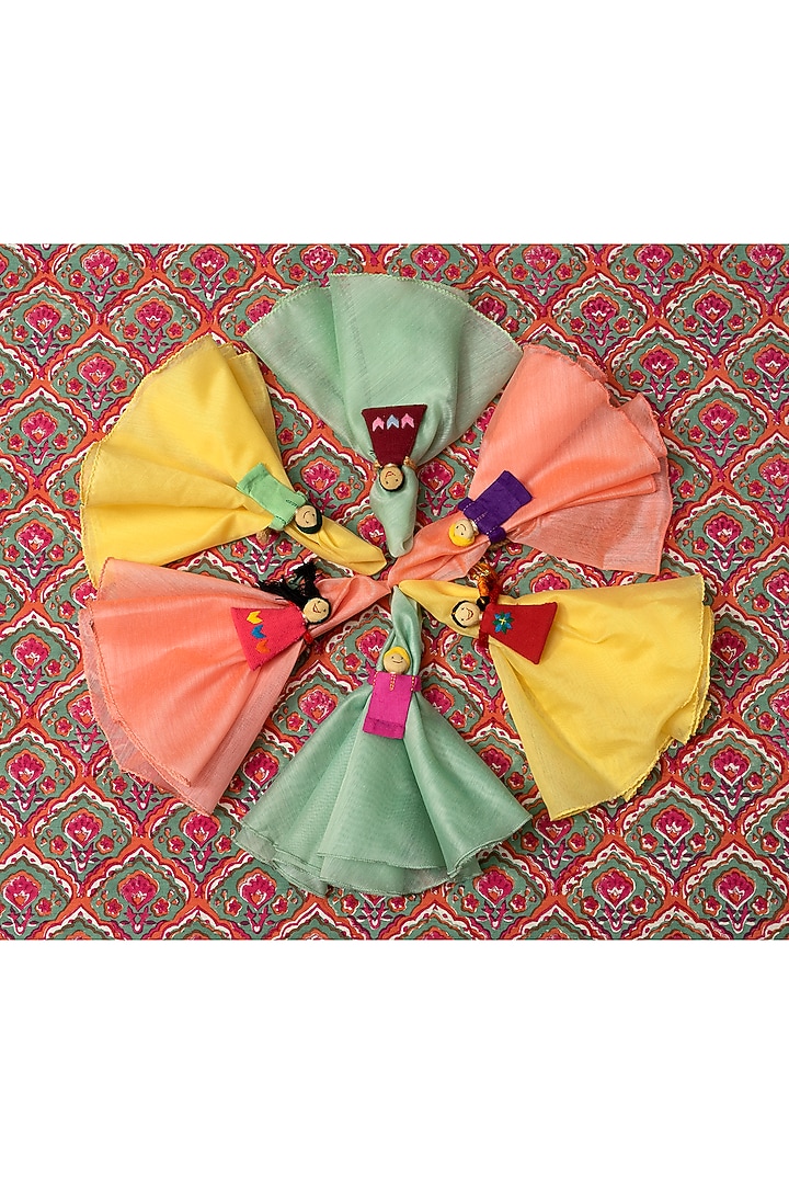 Handmade Dolma & Brigu Doll Tie-Ups (Set of 6) by Tessera at Pernia's Pop Up Shop
