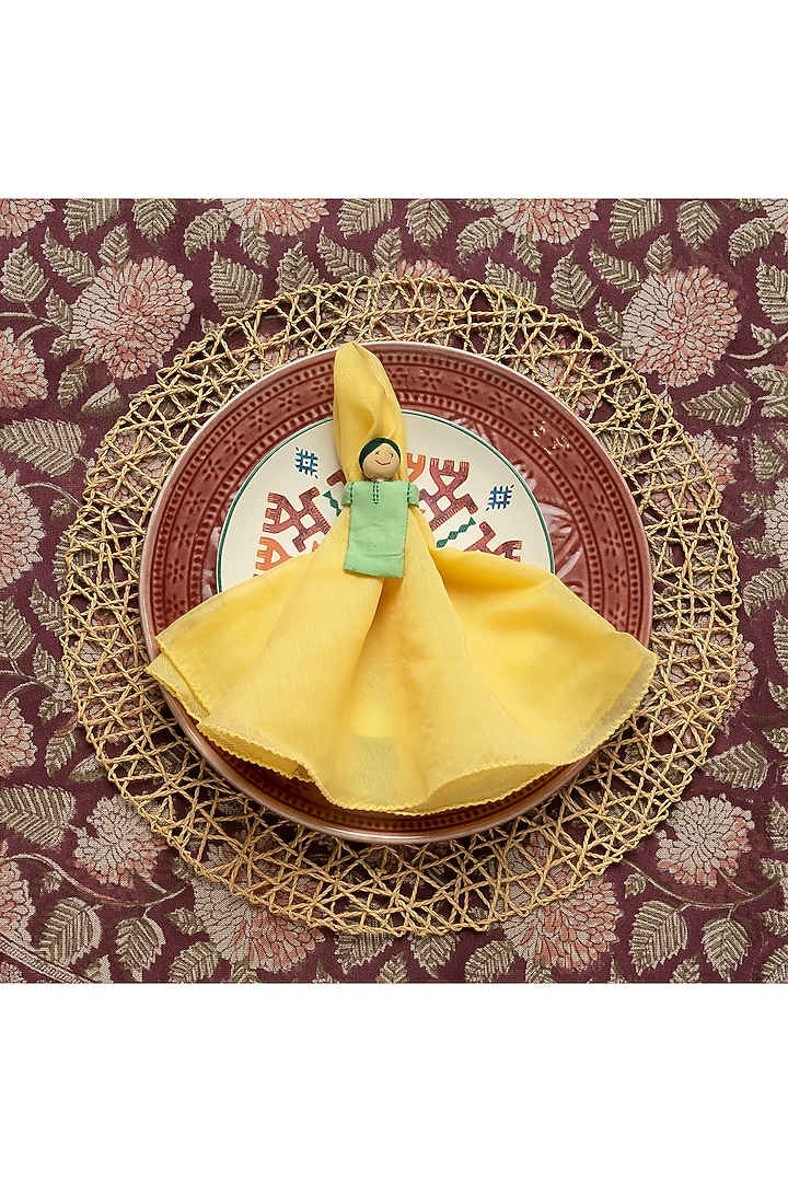 Handmade Dolma & Brigu Doll Tie-Ups (Set of 6) by Tessera at Pernia's Pop Up Shop