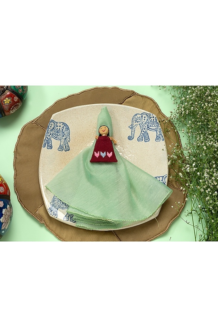 Handmade Veerwalli & Kabir Doll Tie-Ups (Set of 6) by Tessera at Pernia's Pop Up Shop