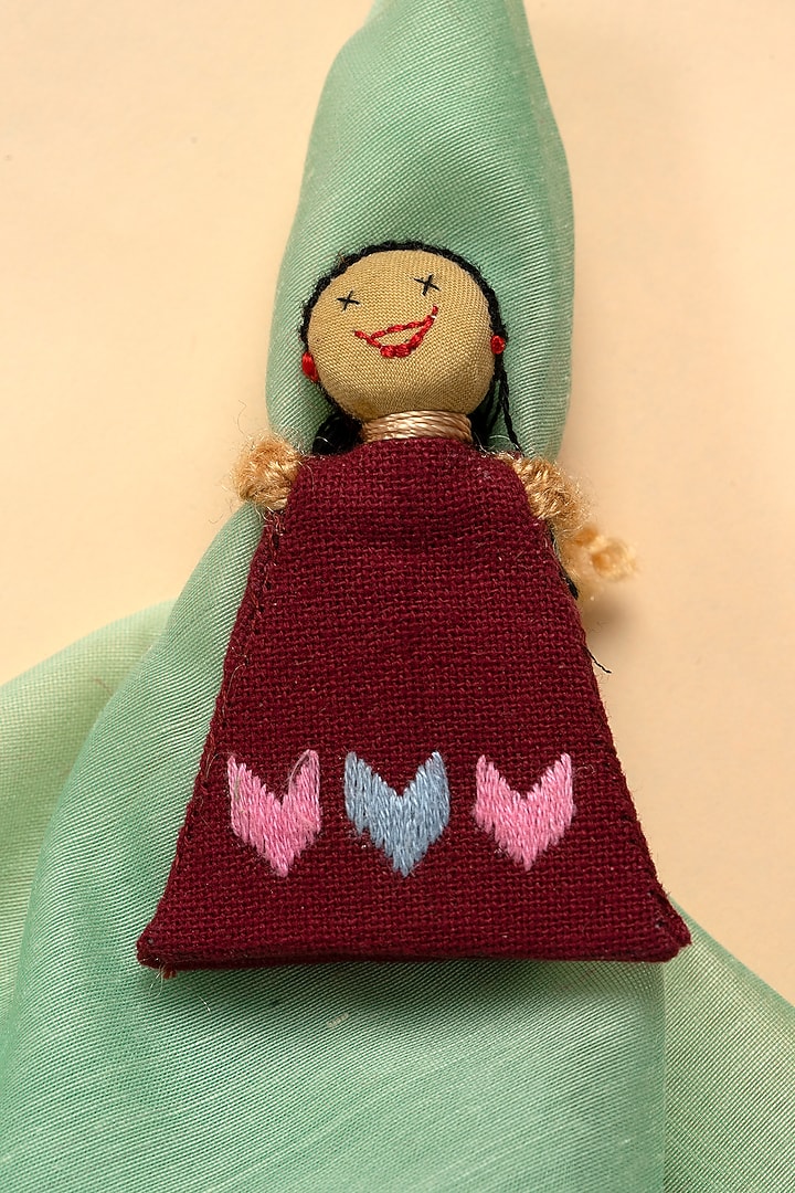 Handmade Veerwalli & Kabir Doll Tie-Ups (Set of 6) by Tessera at Pernia's Pop Up Shop