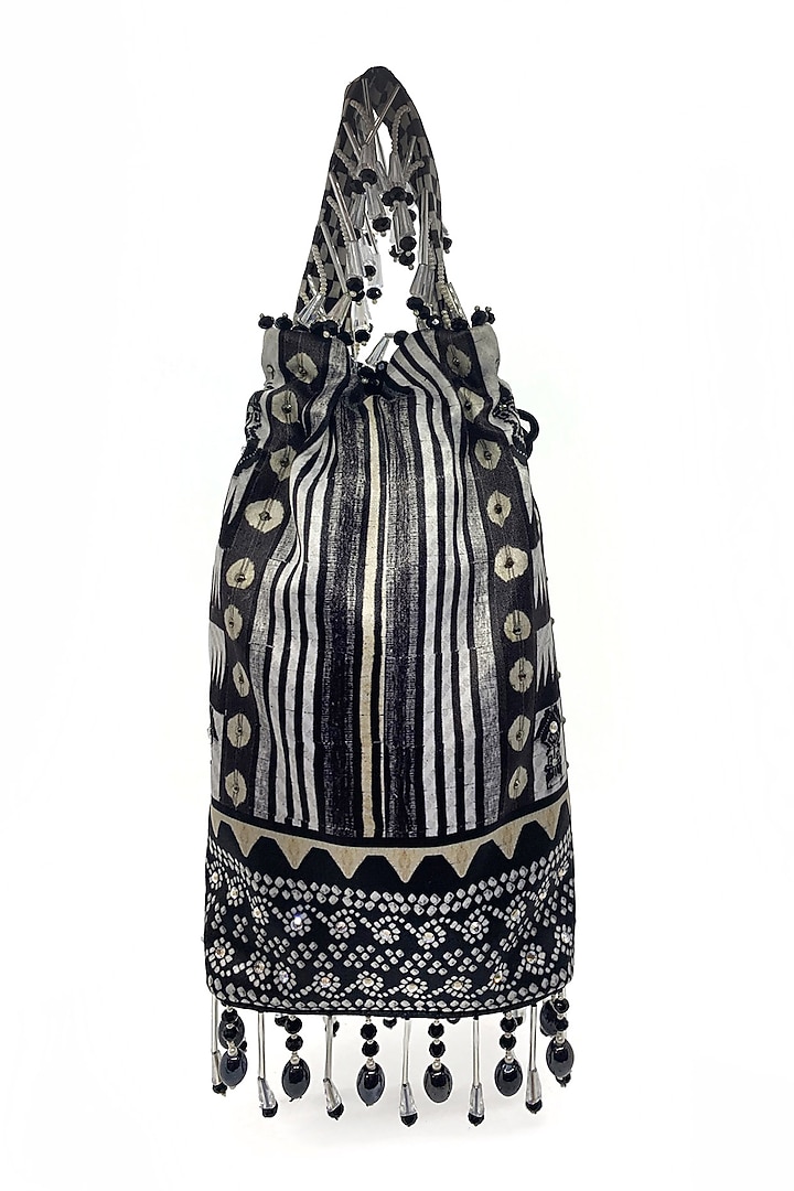Black & White Embroidered Bag by The Garnish Company at Pernia's Pop Up Shop