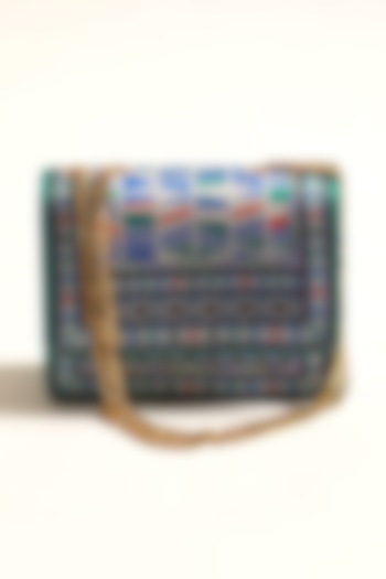 Multi-Colored Printed Sling Bag by The Garnish Company