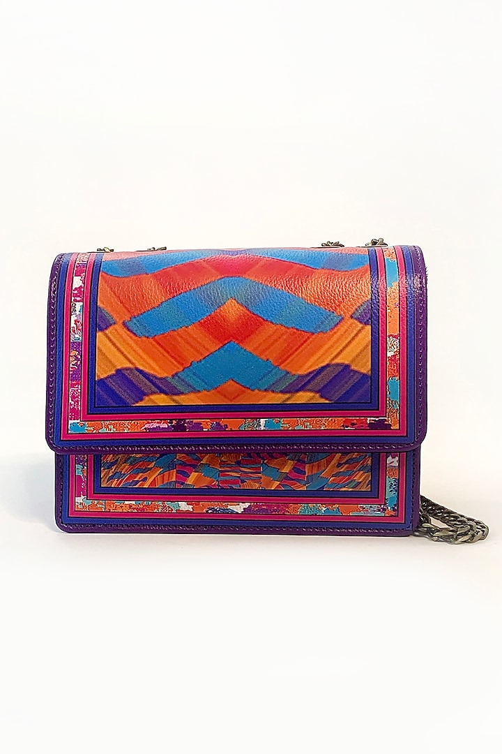 Multi-Colored Animal Printed Sling Bag by The Garnish Company at Pernia's Pop Up Shop