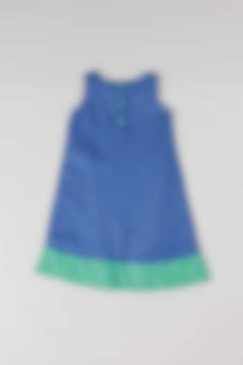 Cobalt Blue Linen A-Line Dress by THE HAPPY POLKA at Pernia's Pop Up Shop