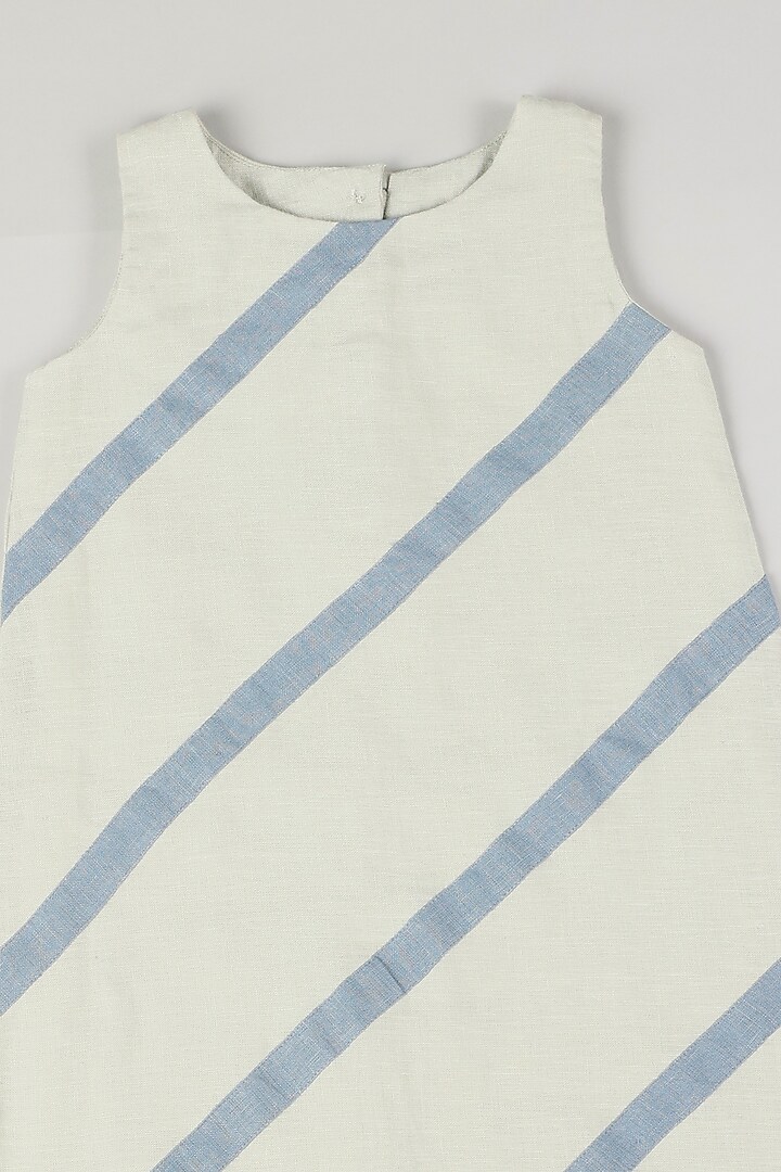 Pale Green Linen Dress by THE HAPPY POLKA at Pernia's Pop Up Shop