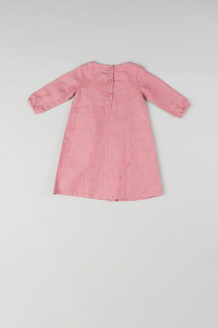Pink & Grey Double Shaded Dress by THE HAPPY POLKA at Pernia's Pop Up Shop