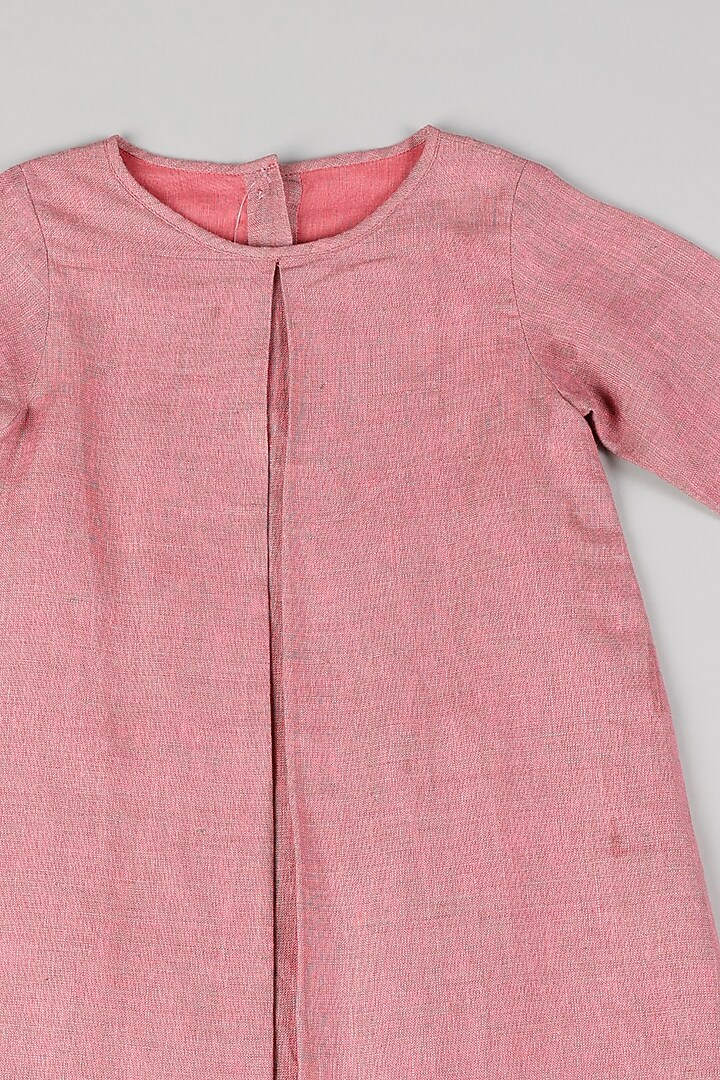 Pink & Grey Double Shaded Dress by THE HAPPY POLKA at Pernia's Pop Up Shop