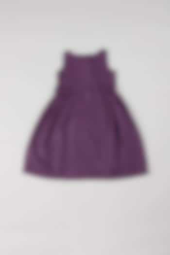 Purple Linen Dress by THE HAPPY POLKA