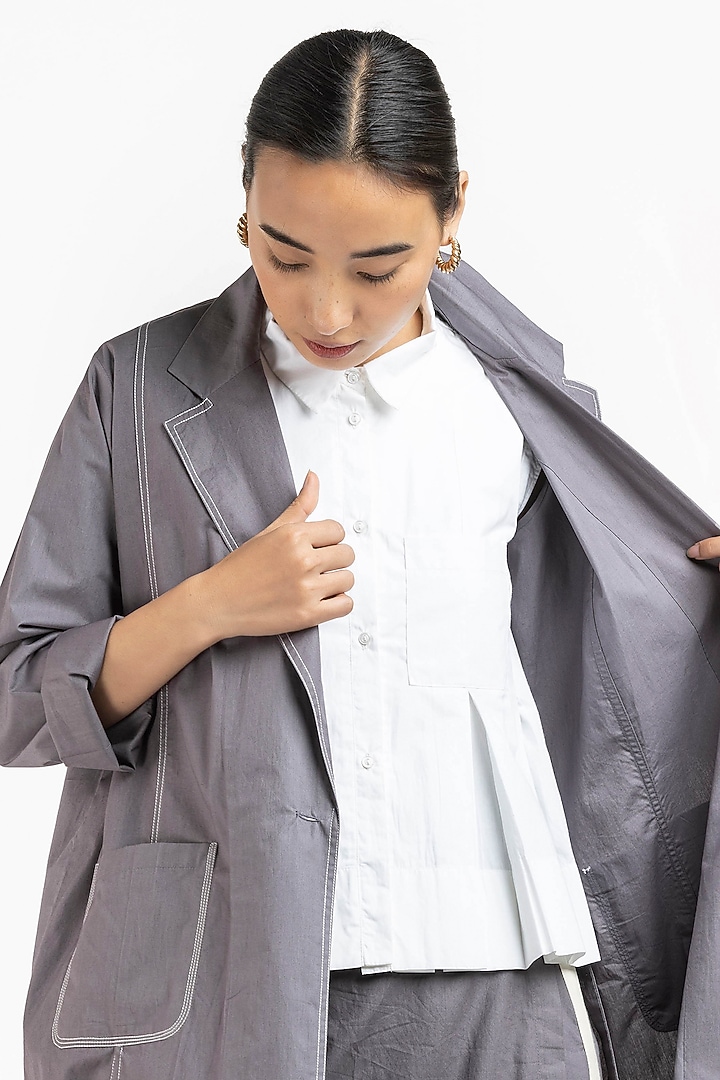Granite Poplin Jacket Set by Three at Pernia's Pop Up Shop