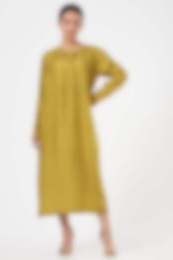 Lime Bemberg Summer Dress by Three at Pernia's Pop Up Shop