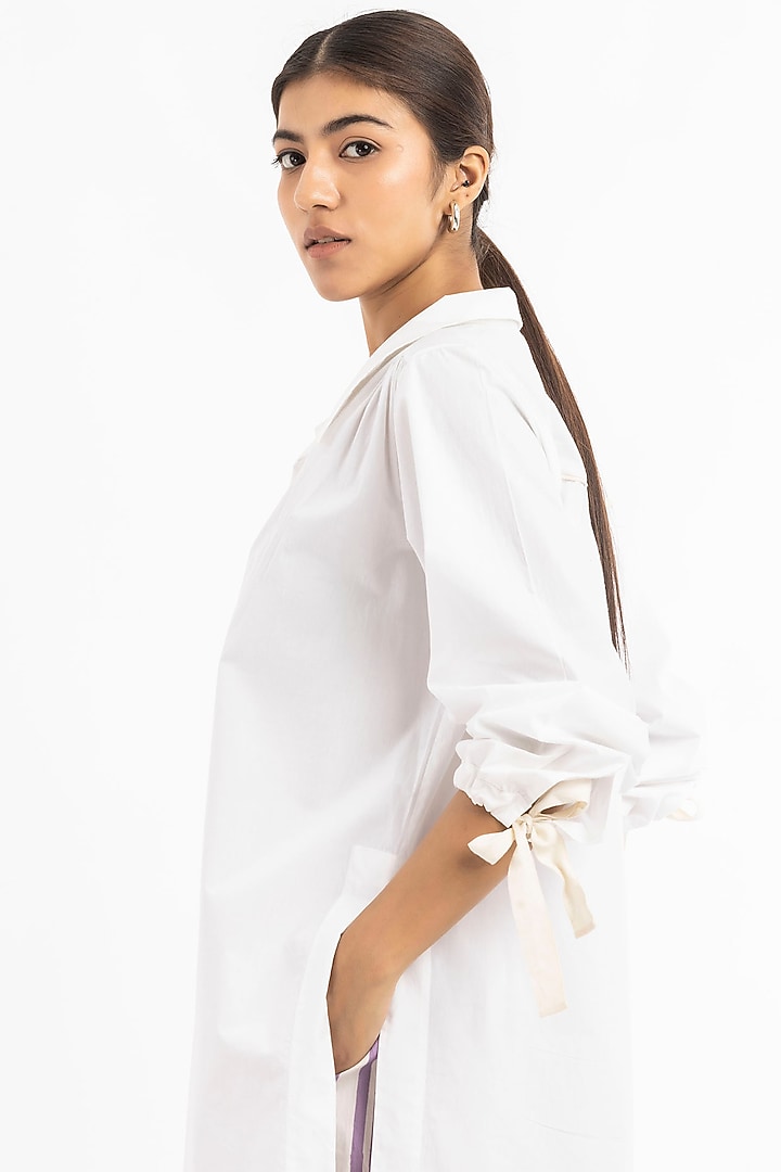 White Cotton Tunic by Three at Pernia's Pop Up Shop