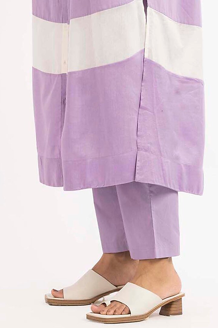Lavender Poplin Pants by Three at Pernia's Pop Up Shop