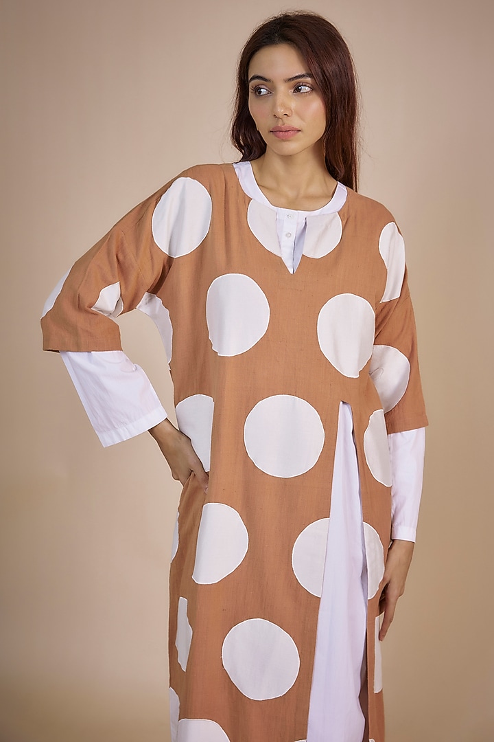 Champagne Handwoven Cotton Maxi Vacation Dress by Three at Pernia's Pop Up Shop