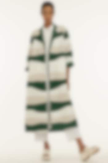 Multi-Coloured Crepe Jacket Set by Three at Pernia's Pop Up Shop