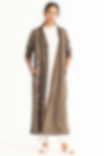 Olive Embroidered Jacket by Three at Pernia's Pop Up Shop