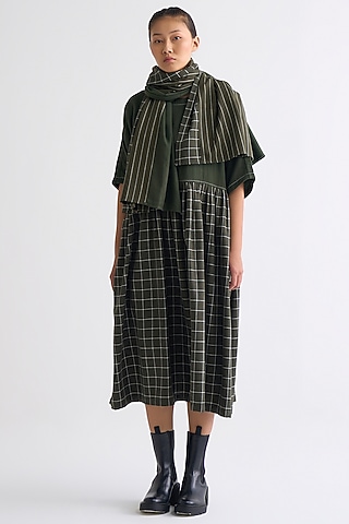 Olive Melange Scarf by Three