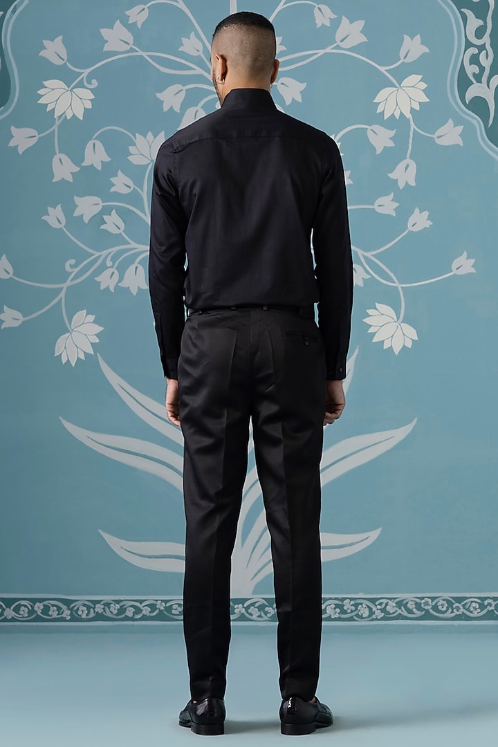 Maroon Imported Fabric Embroidered Blazer Set by The Ethnic Co at Pernia's Pop Up Shop