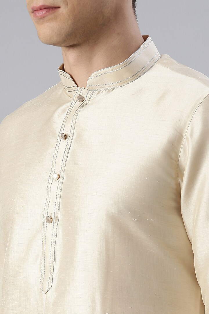 Grey Banarasi Jacquard Nehru Jacket Set by The Ethnic Co at Pernia's Pop Up Shop