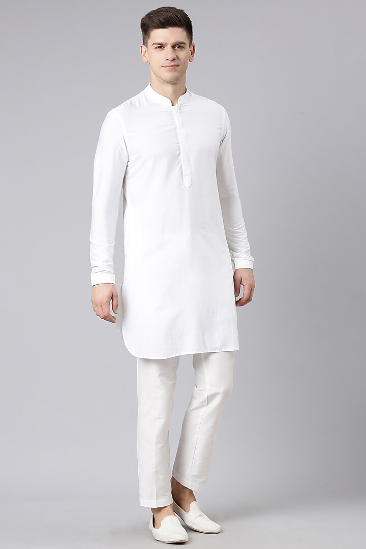 Multi-Colored Satin Printed Nehru Jacket Set by The Ethnic Co at Pernia's Pop Up Shop