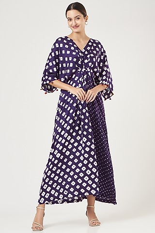 Purple Bandhani Dress by The Pot Plant