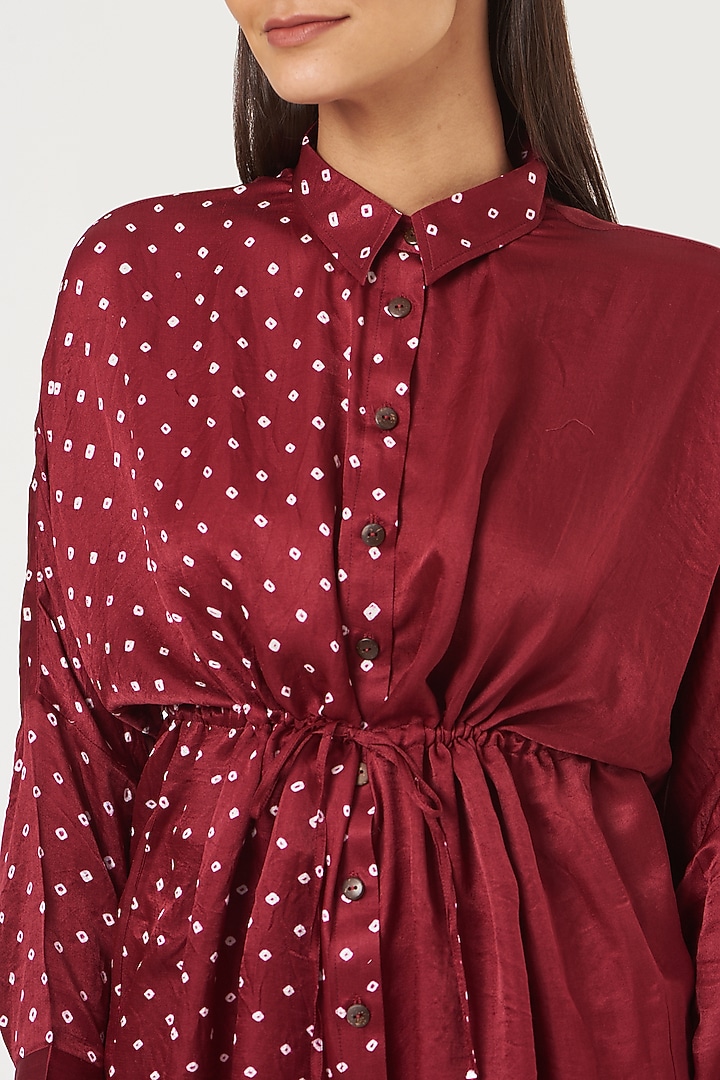 Wine Top With Hand-Done Bandhani by The Pot Plant at Pernia's Pop Up Shop