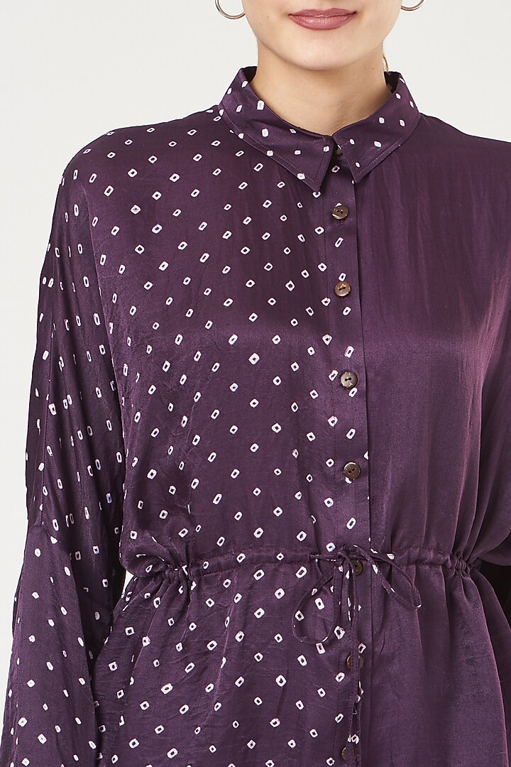 Violet Bandhani Top by The Pot Plant at Pernia's Pop Up Shop