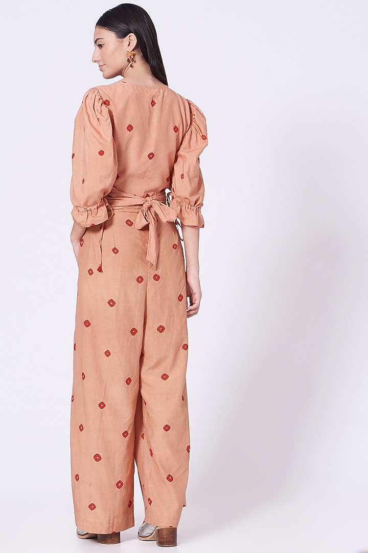 Peach Flared Pants by The Pot Plant at Pernia's Pop Up Shop