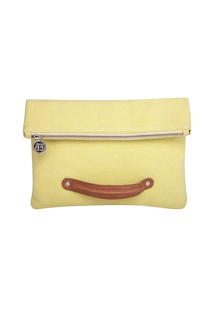 Yellow Crossbody Clutch by The House of Ganges